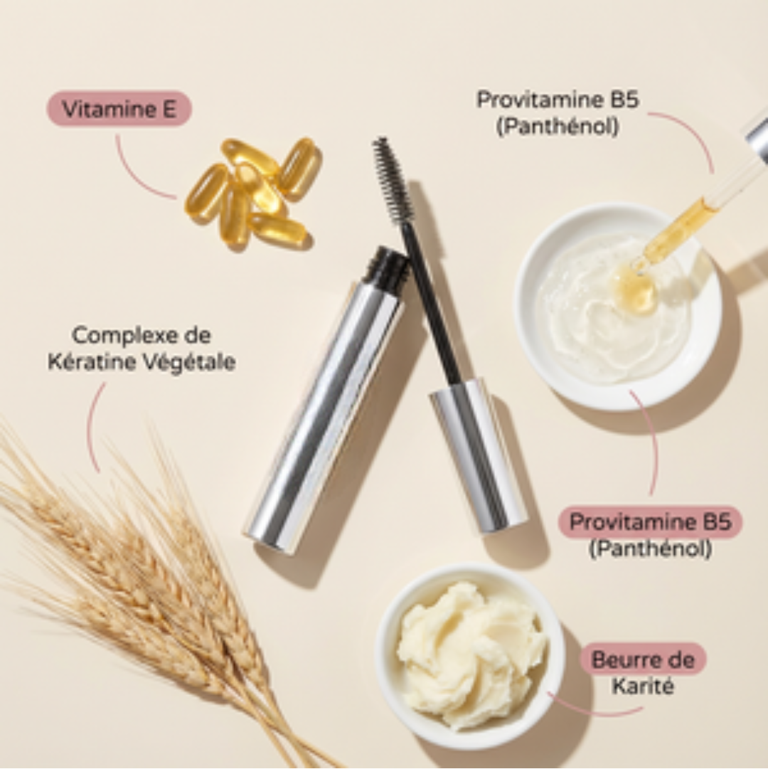 Mascara naturel, effet longueur & soin renforcé