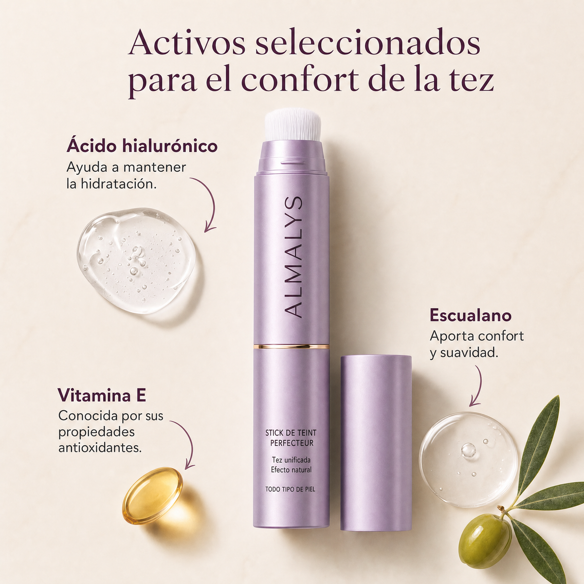 Barra de Maquillaje Adaptativo Antiedad