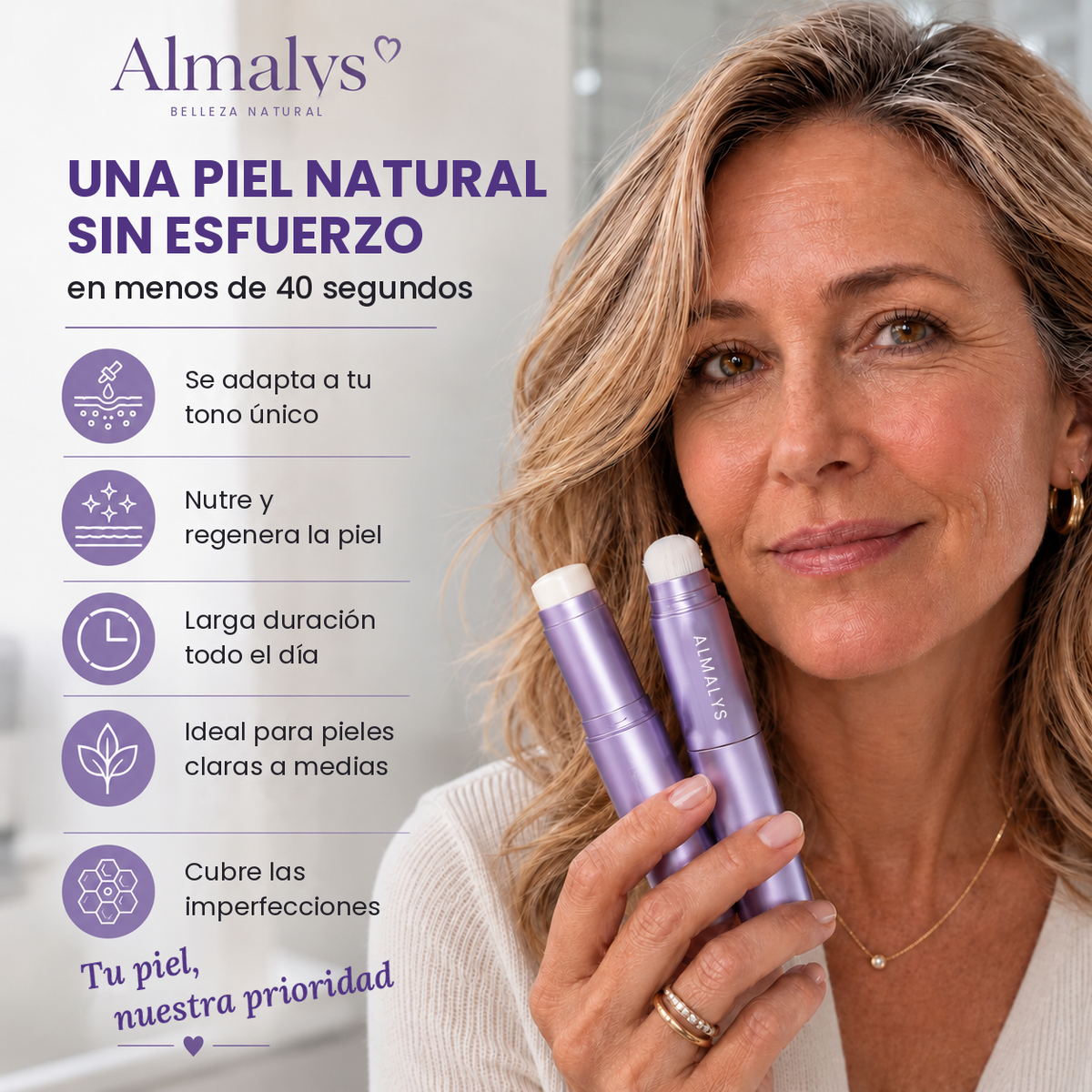 Stick de Maquillaje Adaptativo Antiedad