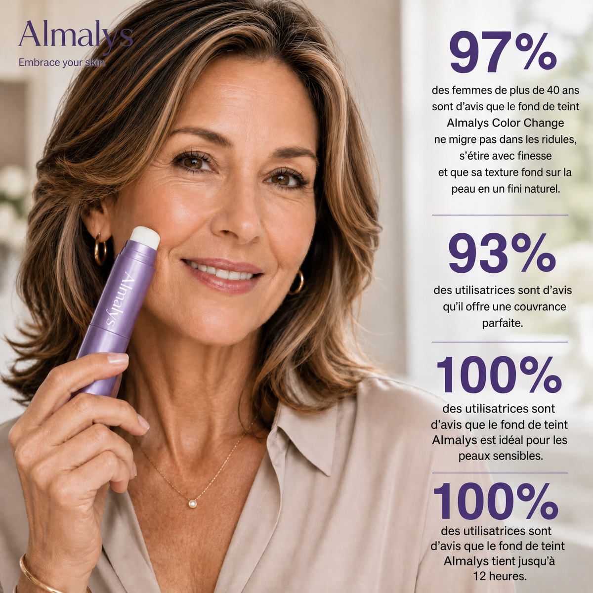 Barra de Maquillaje Adaptativo Antiedad