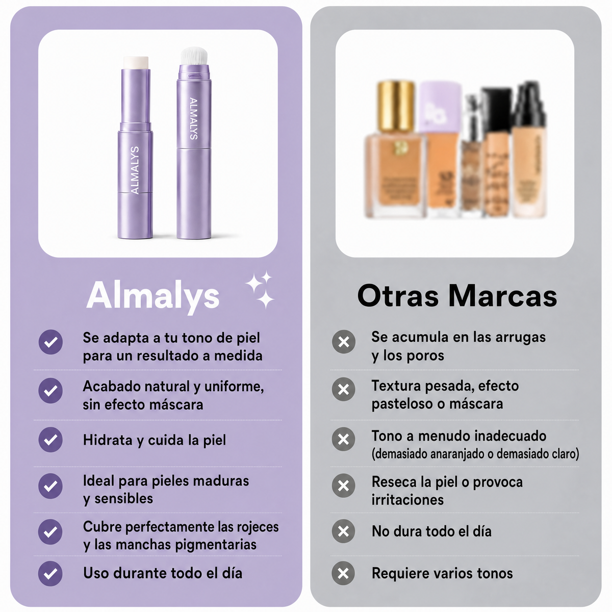 Barra de Maquillaje Adaptativo Antiedad
